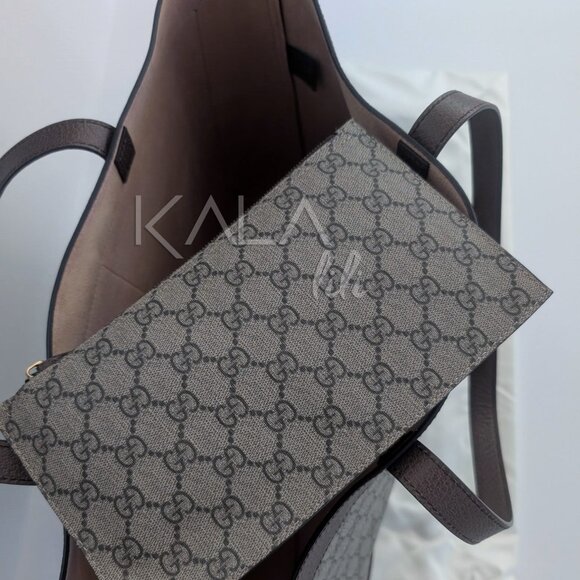 Gucci Brown GG Supreme Ophidia Soft Tote - Picture 10 of 15